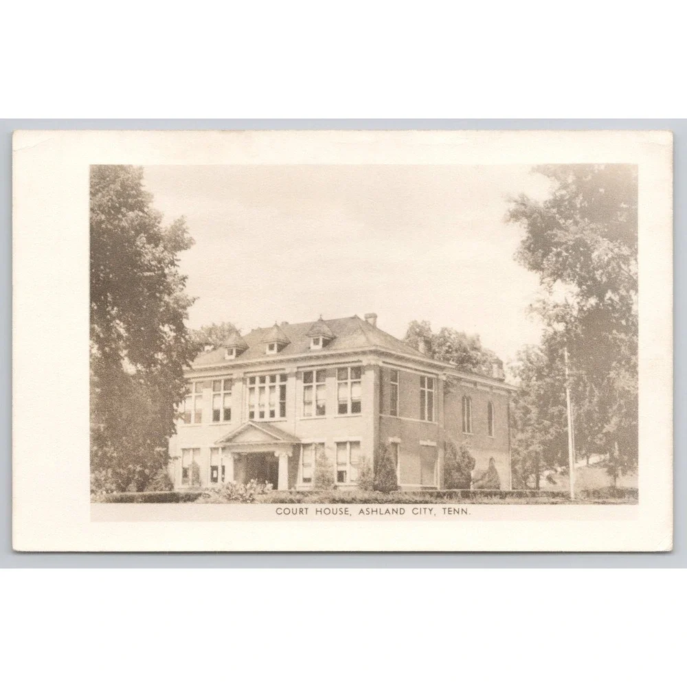 Court House Ashland City‎ Tennessee Cheatham County Vintage RPPC Postcard